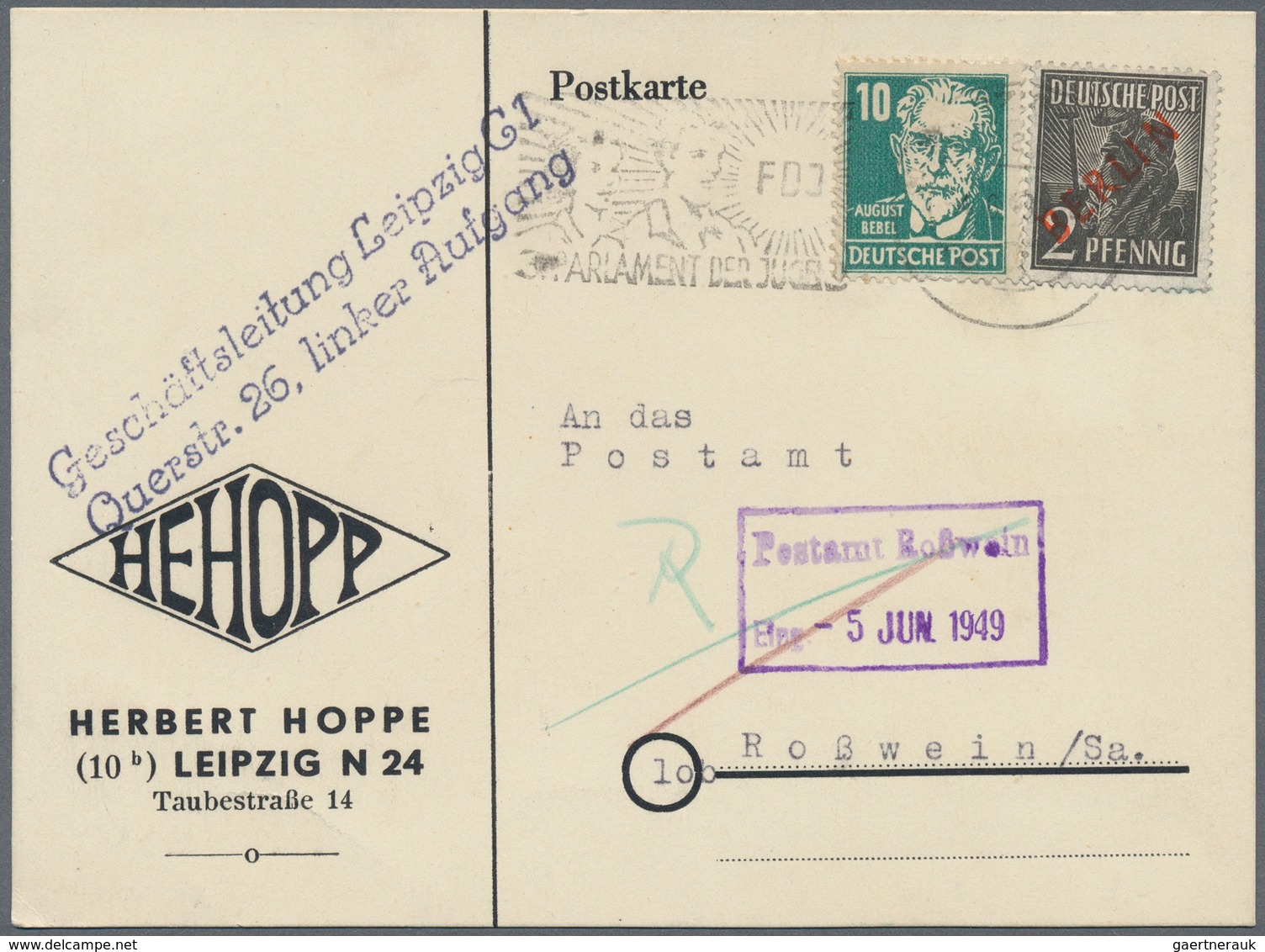 32456 Berlin - Vorläufer: 1945/53 (ca.), Schöner Posten von ca. 40 Nachkriegs-Belegen BERLIN, meist ehemal