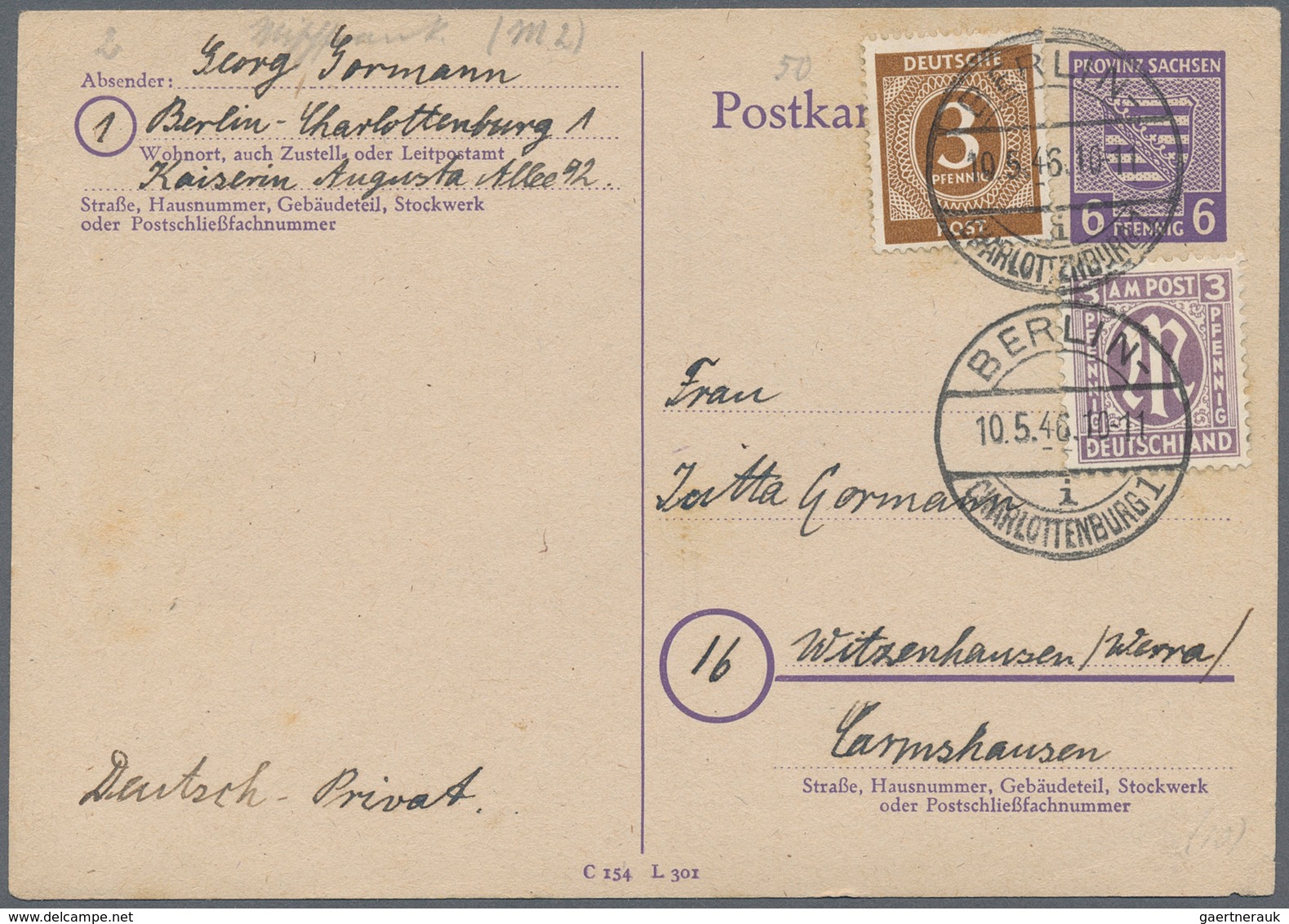 32456 Berlin - Vorläufer: 1945/53 (ca.), Schöner Posten von ca. 40 Nachkriegs-Belegen BERLIN, meist ehemal