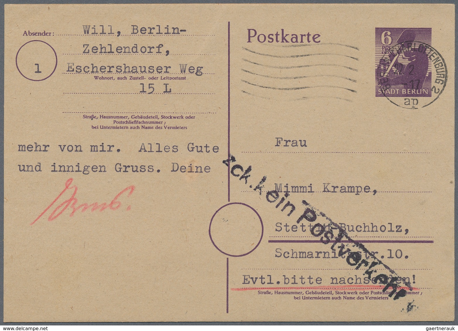 32456 Berlin - Vorläufer: 1945/53 (ca.), Schöner Posten von ca. 40 Nachkriegs-Belegen BERLIN, meist ehemal