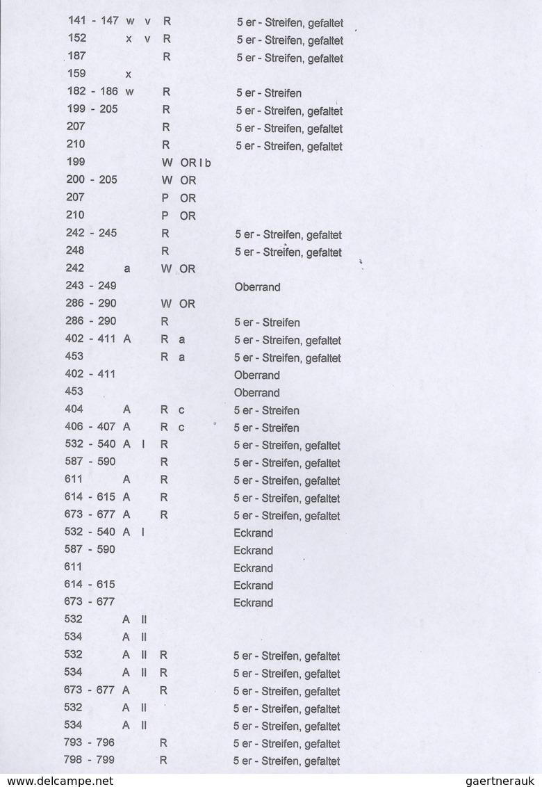 32462 Berlin: 1948/1990, Postfrische Spezial-Sammlungspartie Von Oberrändern, Papiervarianten Sowie Auch G - Autres & Non Classés