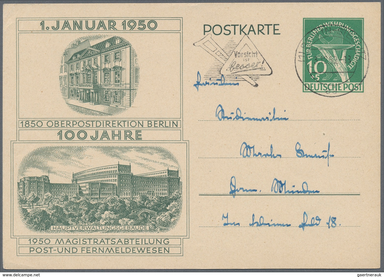 32485 Berlin: 1948/70 (ca.), Posten von ca. 38 aussergewöhnlichen (meist ehemalige Einzellos)-Belegen, nah