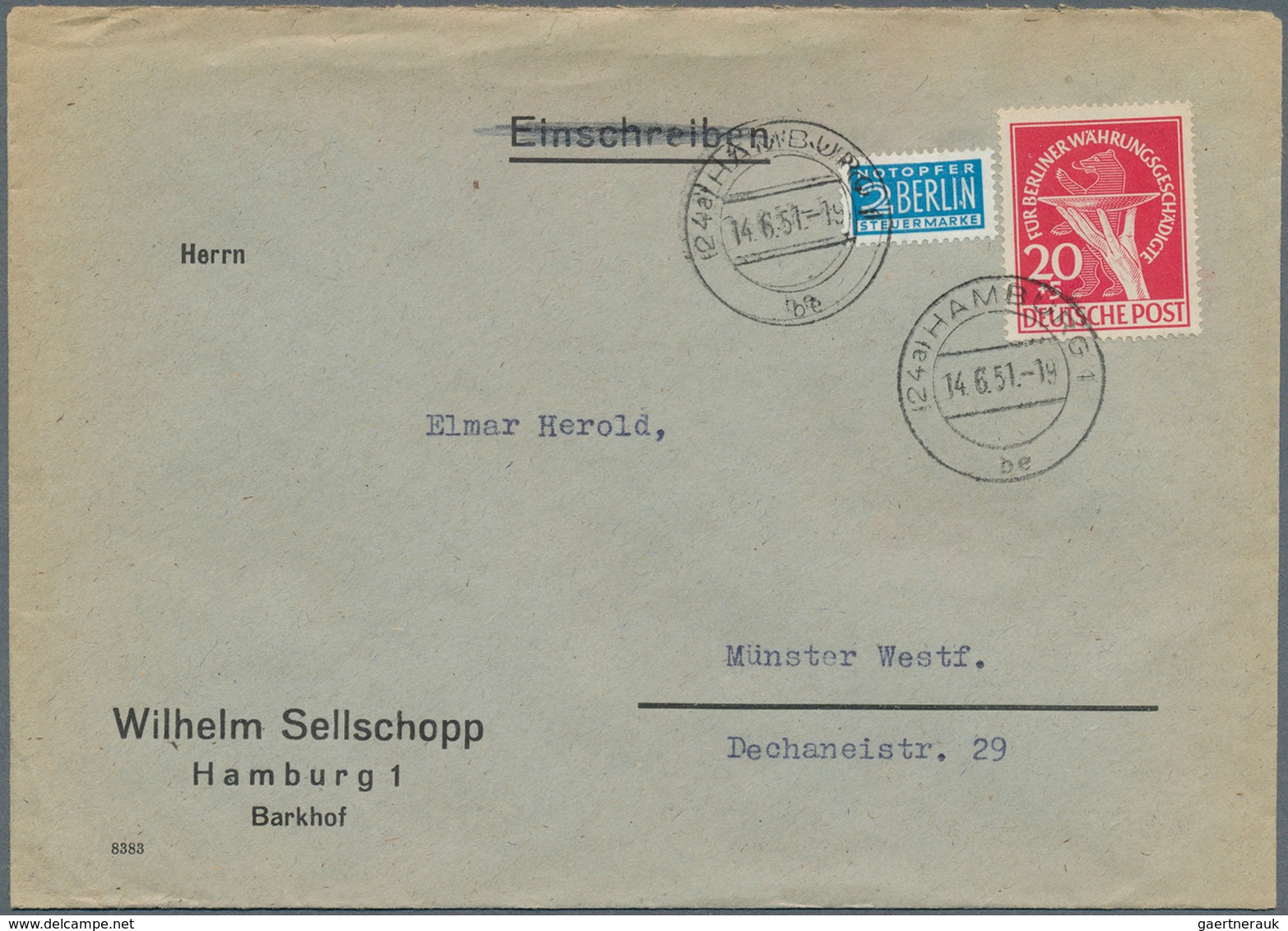 32493A Berlin: 1949/1990, Ca. 600 Briefe Und Karten Mit Fast Ausschließlich Berlinmarken, Häufig In Der Bun - Autres & Non Classés