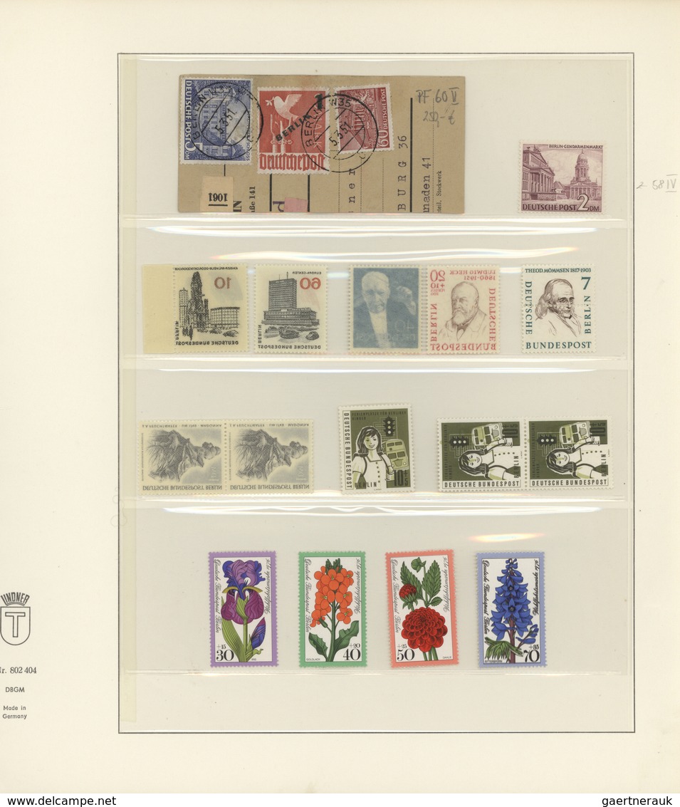 32501 Berlin: 1949/85 Ca., ABARTEN-Sammlung Mit Vielen Doppeldrucken (teils Geprüft) Und Verzähnungen, Abe - Andere & Zonder Classificatie