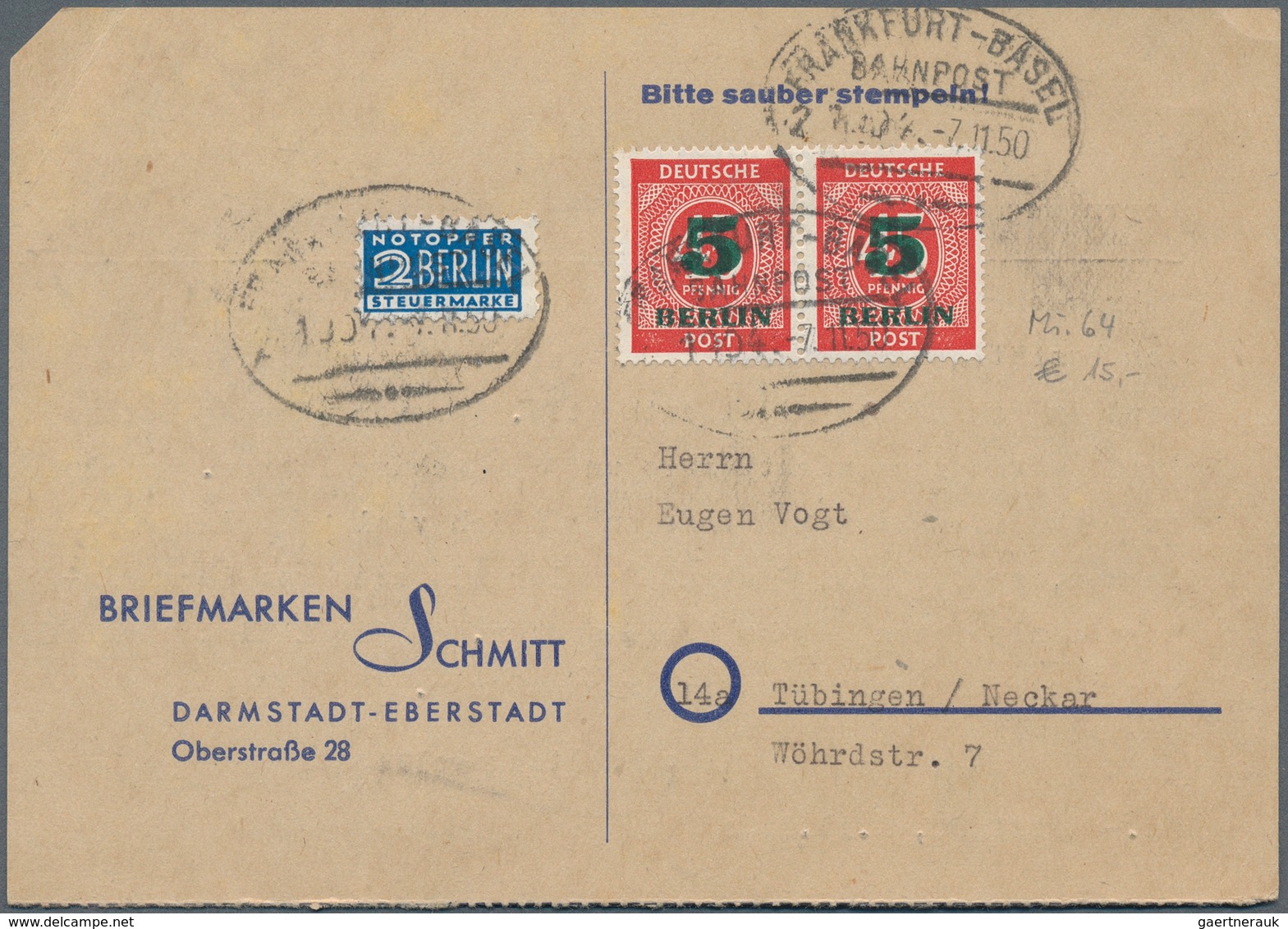 32503 Berlin: 1950/1991, Vielseitiger Posten Von über 650 Briefen, Karten, Ganzsachen Und FDCs, Meist Einf - Sonstige & Ohne Zuordnung