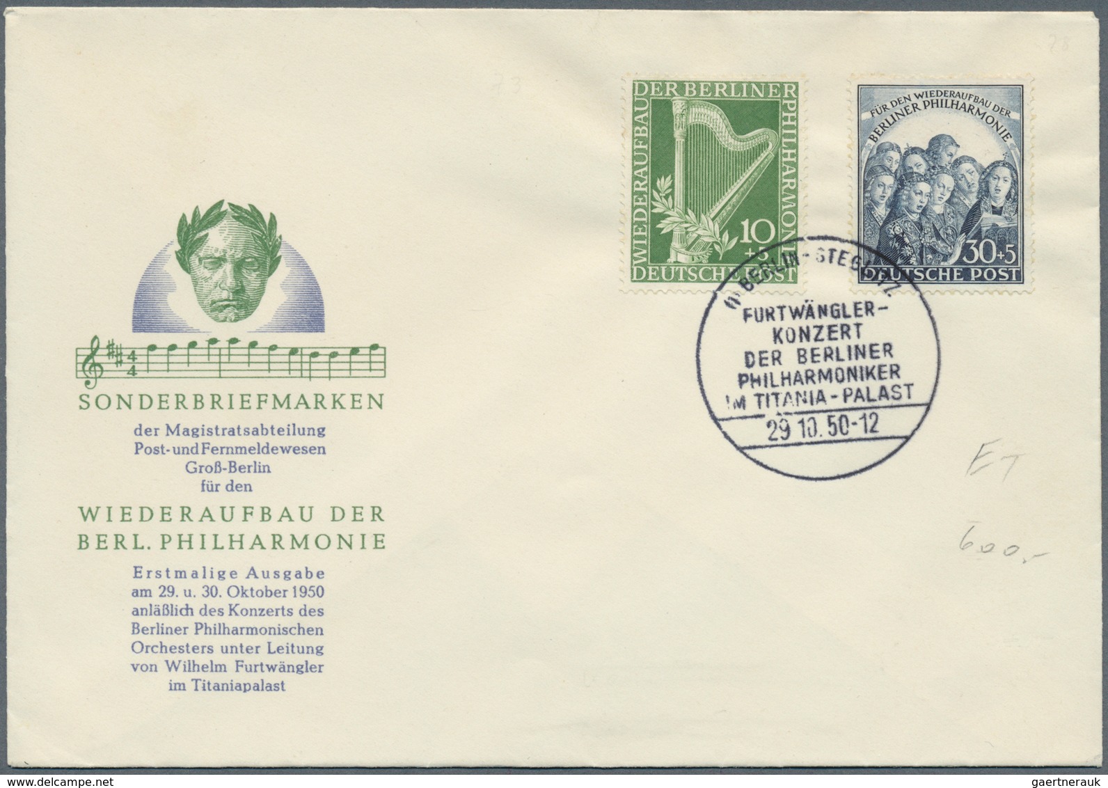 32506 Berlin: Ab 1950. Sammlung Früher, Guter FDC. Dabei Sind Mi. 71, 72/73, 74 (3x), 80/81, 87, 88/90 Und - Autres & Non Classés