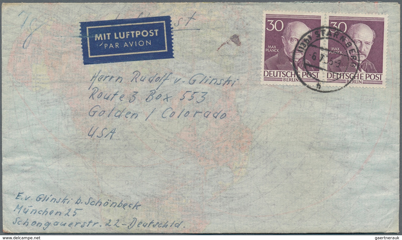 32511 Berlin: 1952/1960, vielseitiger Posten von ca. 195 Briefen und Karten aus alter Familien-Korresponde