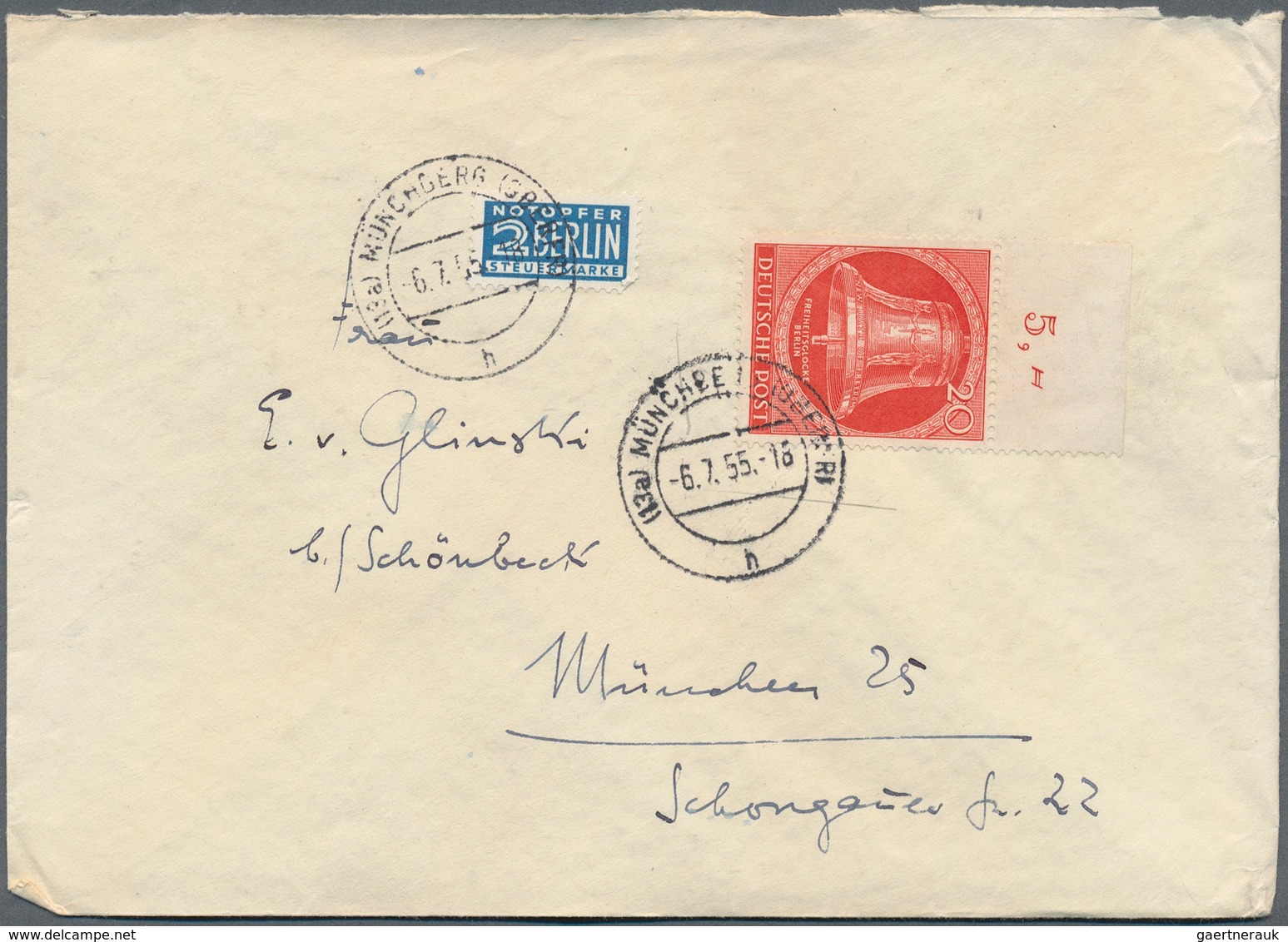 32511 Berlin: 1952/1960, vielseitiger Posten von ca. 195 Briefen und Karten aus alter Familien-Korresponde