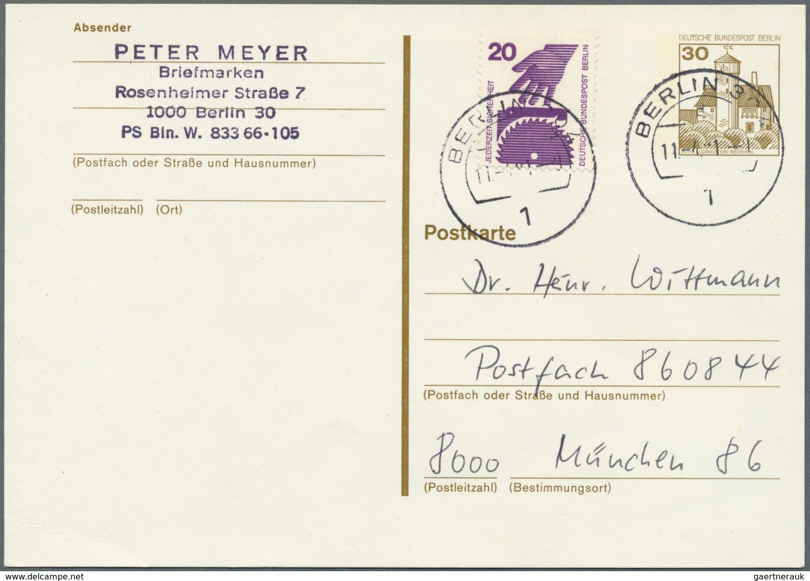 32525 Berlin: 1980/1991 (ca.), Vielseitiger Bestand Von über 250 Briefen Und Karten Aus Firmen-Korresponde - Andere & Zonder Classificatie