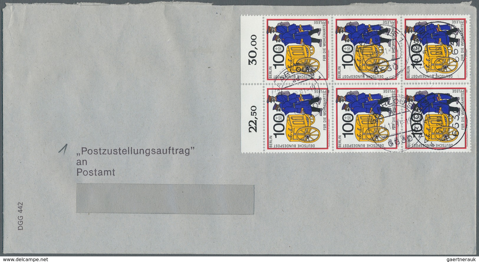 32528 Berlin: 1988/1992, Partie Von Ca. 127 Bedarfsbriefen, Meist Gerichtsvollzieher-Zustellungsaufträge, - Andere & Zonder Classificatie