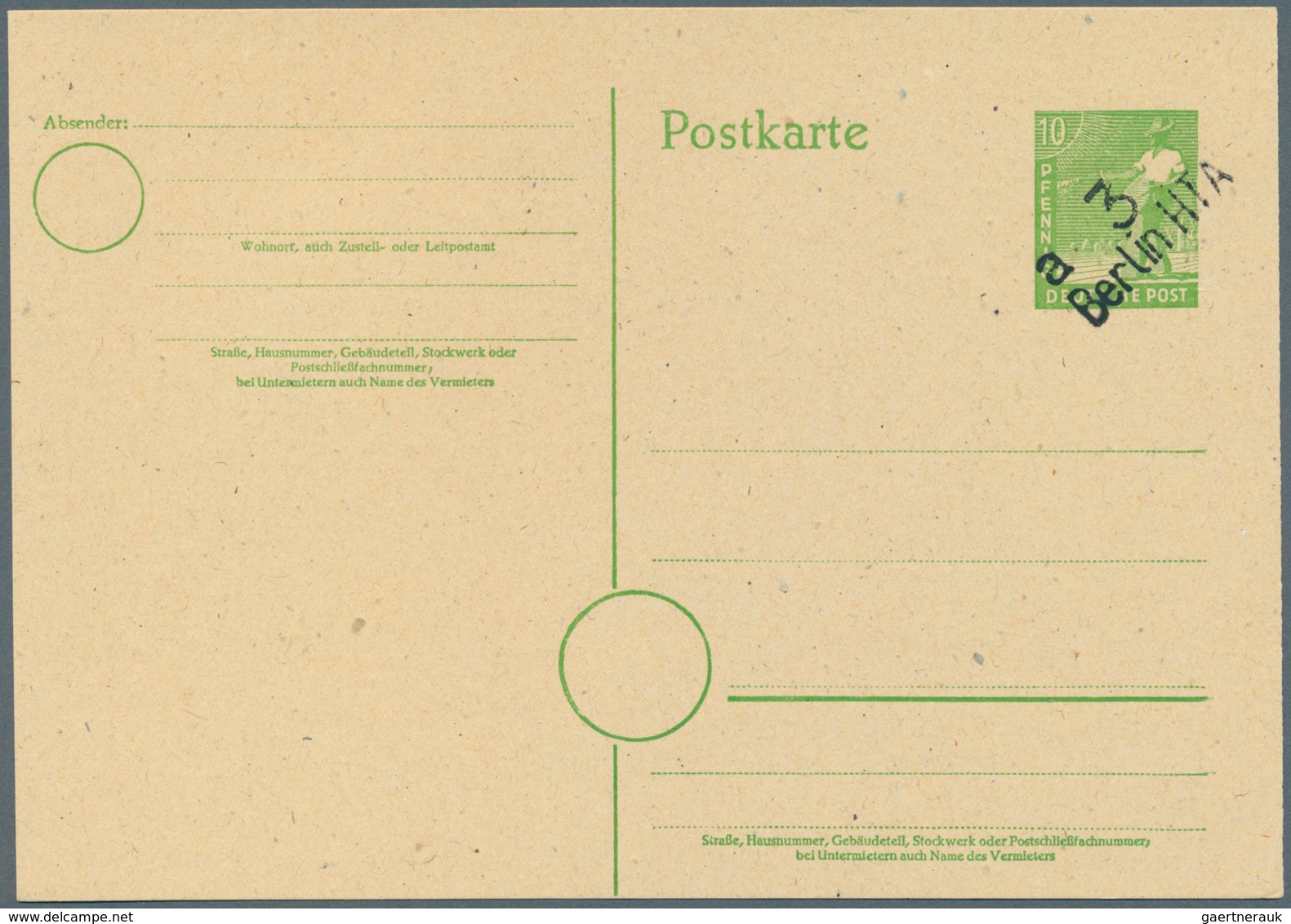 32544 Berlin - Ganzsachen: 1948/1967. Spannende Sammlung von 109 nur versch. POSTKARTEN, oft doppelt gesam