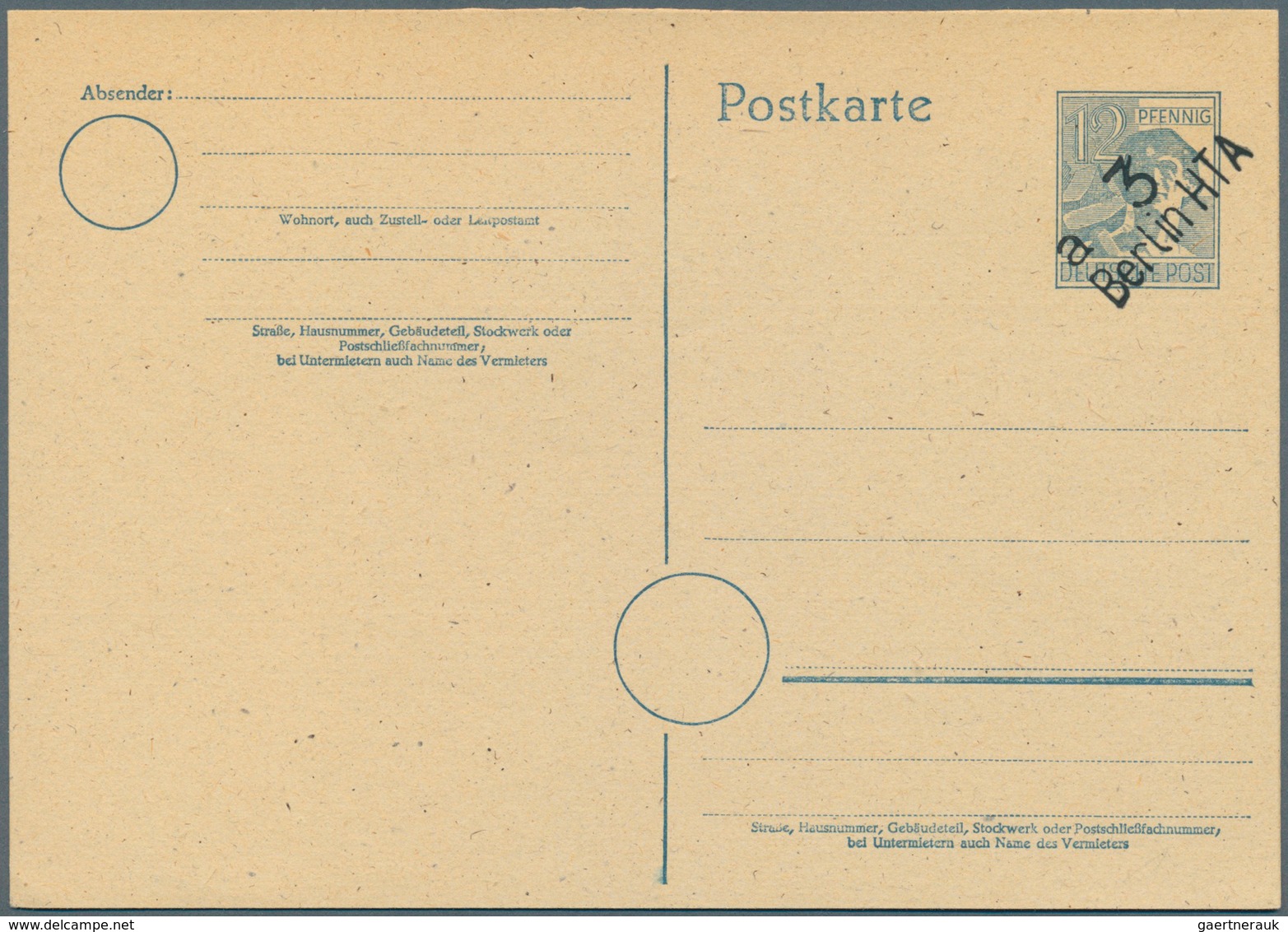 32544 Berlin - Ganzsachen: 1948/1967. Spannende Sammlung von 109 nur versch. POSTKARTEN, oft doppelt gesam