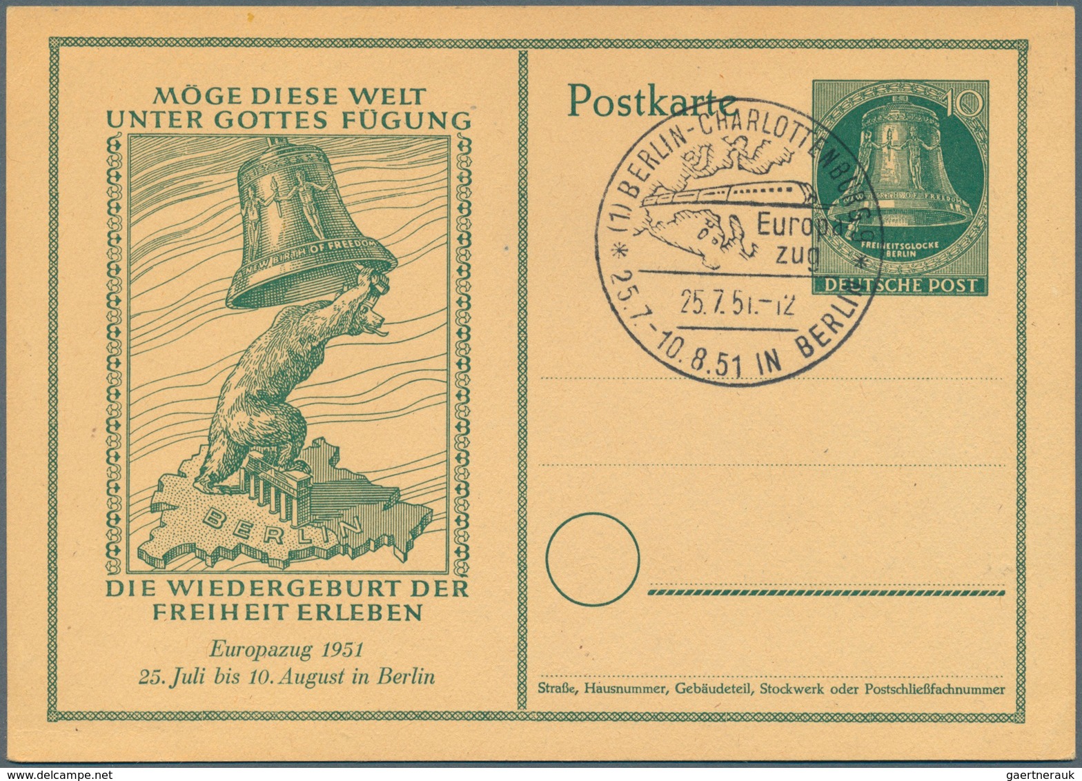 32546 Berlin - Ganzsachen: 1948/1956. Sammlung von 33 Postkarten und LP-Faltbriefen. Überwiegend ungebrauc