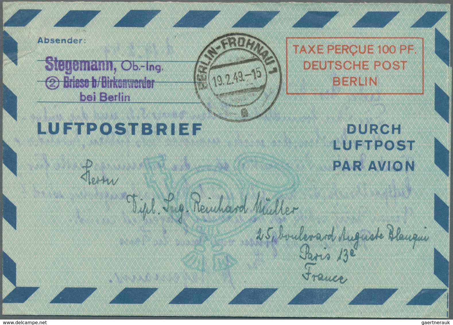 32549 Berlin - Ganzsachen: 1949/1990, Gehaltvolle Slg. Mit Ca.240 Ungebrauchten Und Gebrauchten Ganzsachen - Sonstige & Ohne Zuordnung