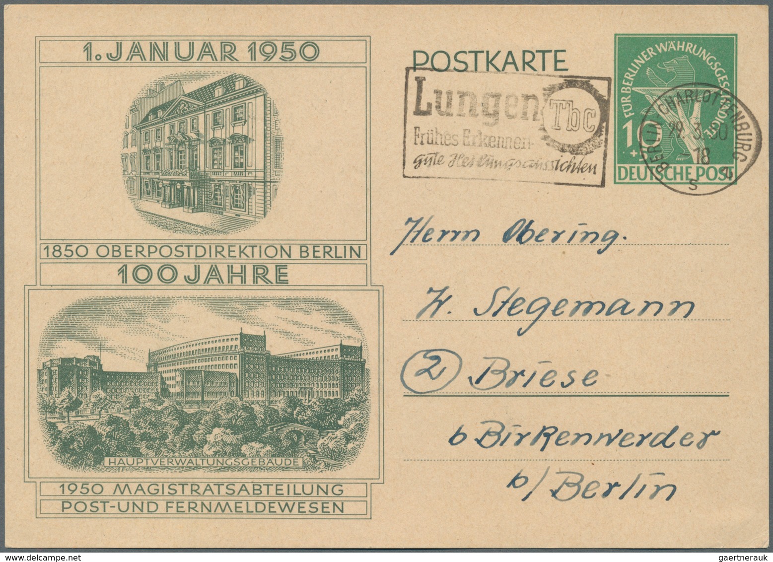 32549 Berlin - Ganzsachen: 1949/1990, Gehaltvolle Slg. Mit Ca.240 Ungebrauchten Und Gebrauchten Ganzsachen - Sonstige & Ohne Zuordnung