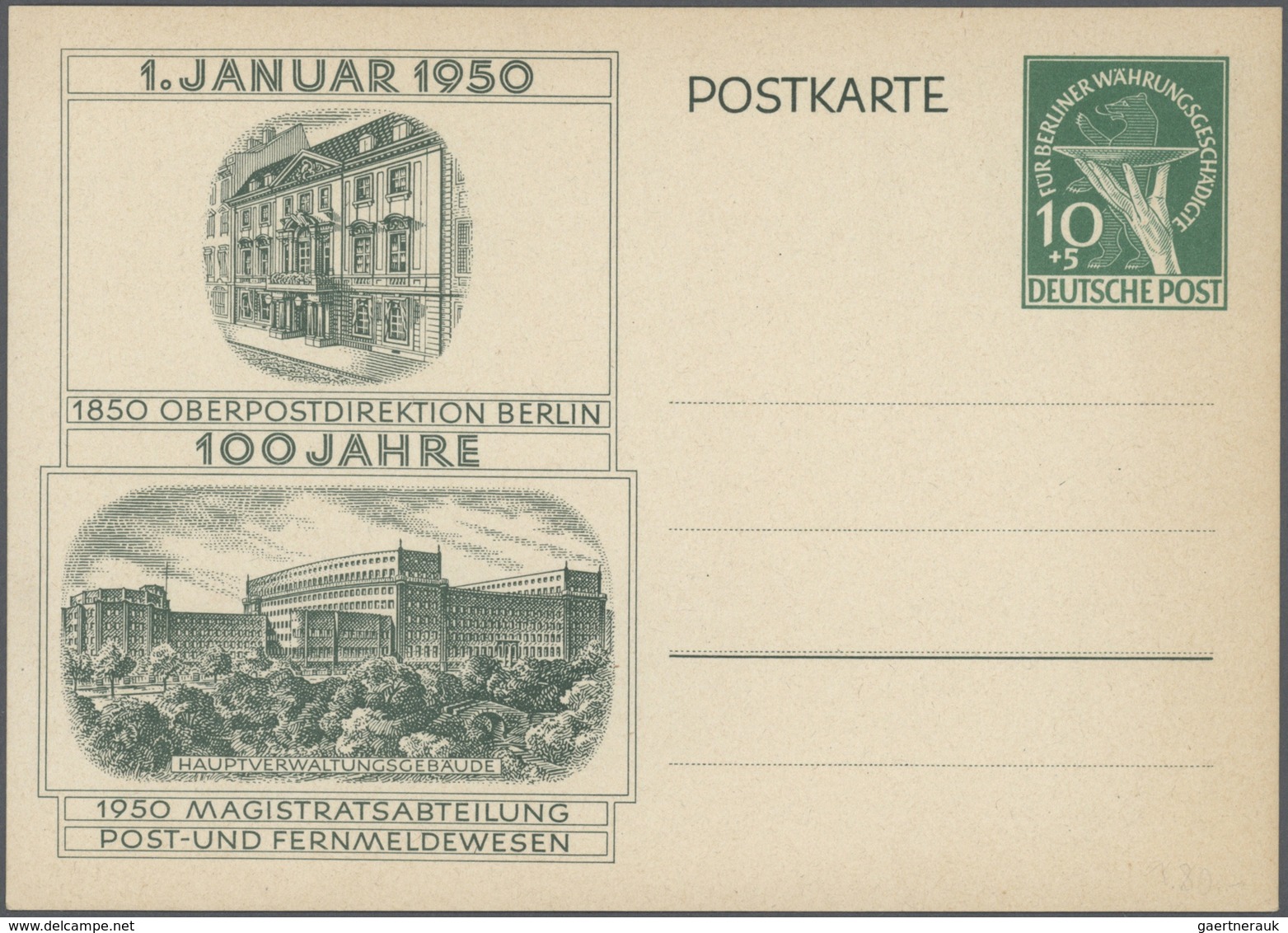 32552 Berlin - Ganzsachen: Ab 1949, Partie Von Ca. 200 Ganzsachenkarten/-umschlägen Ab Währungsgeschädigte - Sonstige & Ohne Zuordnung