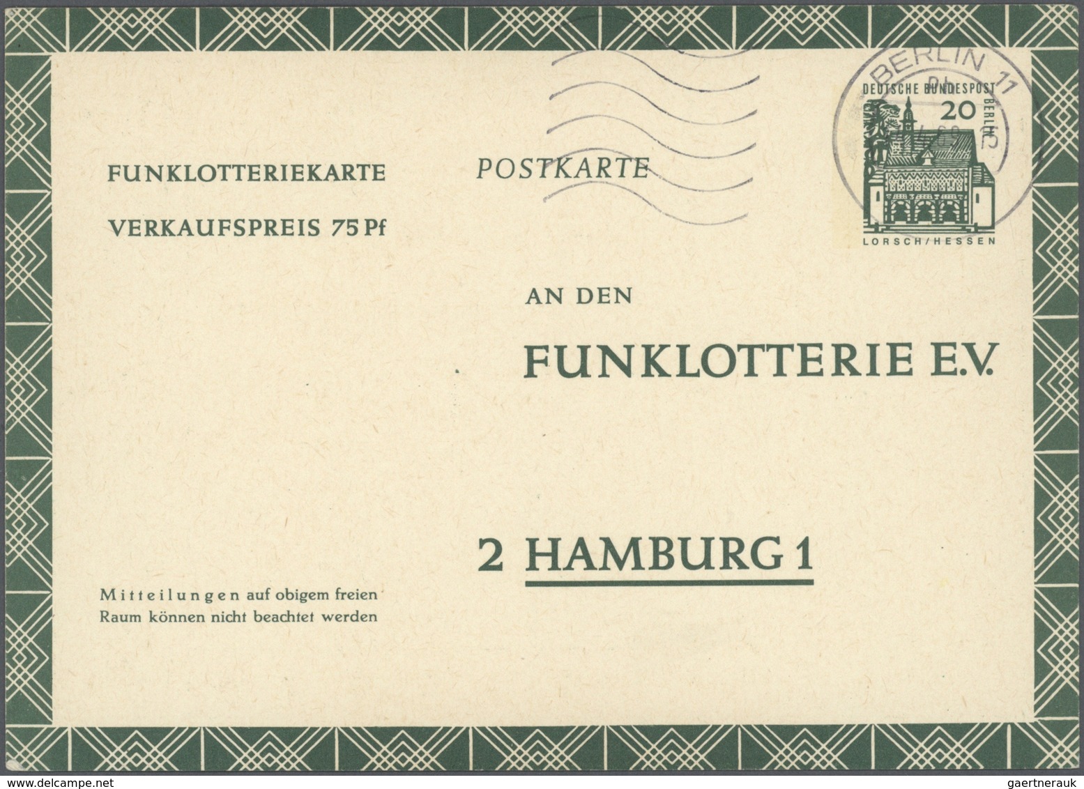 32552 Berlin - Ganzsachen: ab 1949, Partie von ca. 200 Ganzsachenkarten/-umschlägen ab Währungsgeschädigte