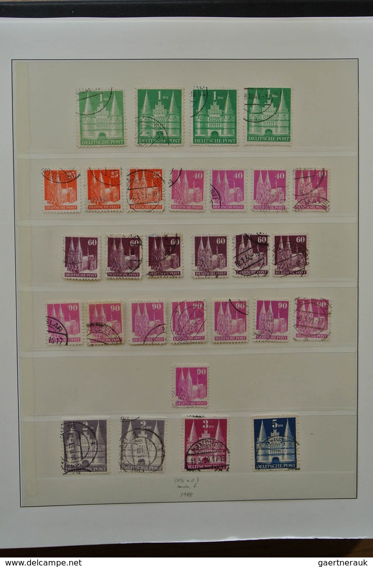 32589 Saarland Und OPD Saarbrücken: 1945-1959. Very Well Filled, MNH, Mint Hinged And Used Collection Saar - Andere & Zonder Classificatie