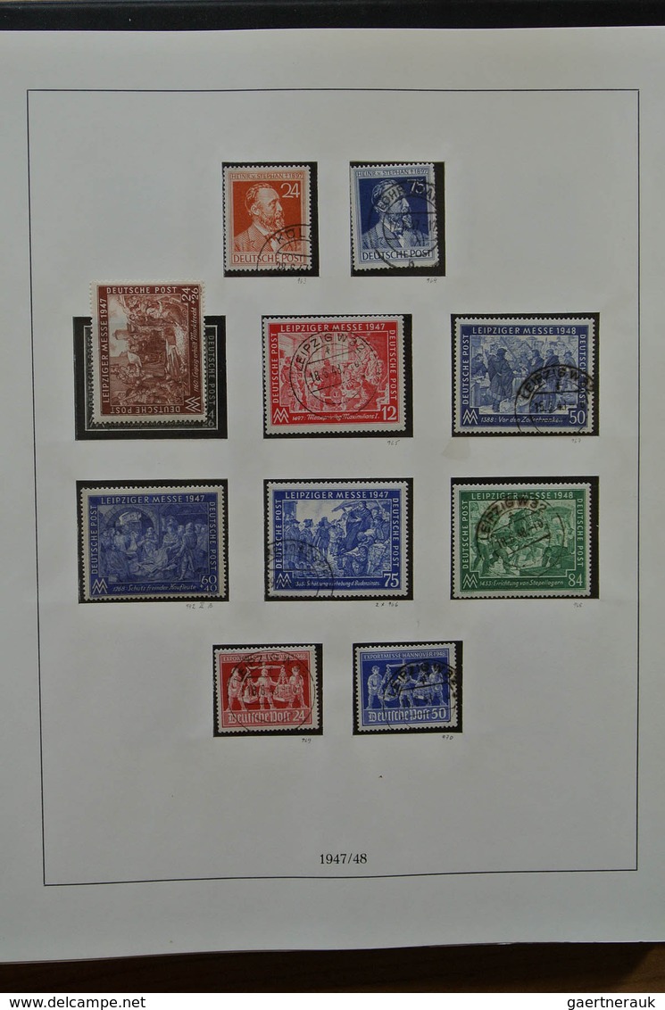 32589 Saarland und OPD Saarbrücken: 1945-1959. Very well filled, MNH, mint hinged and used collection Saar