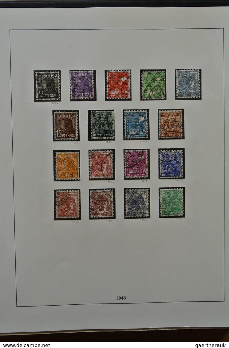 32589 Saarland und OPD Saarbrücken: 1945-1959. Very well filled, MNH, mint hinged and used collection Saar