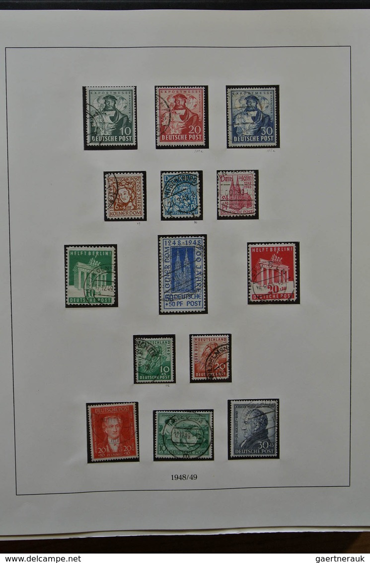 32589 Saarland und OPD Saarbrücken: 1945-1959. Very well filled, MNH, mint hinged and used collection Saar