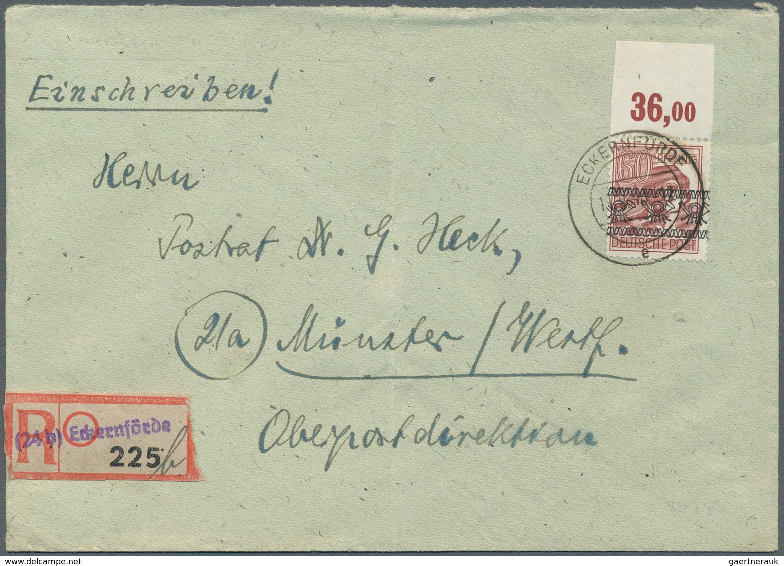 32609 Bizone: 1945/1949, Bizone und etwas Alliierte Besetzung, nette Partie von fast 90 dekorativen Briefe