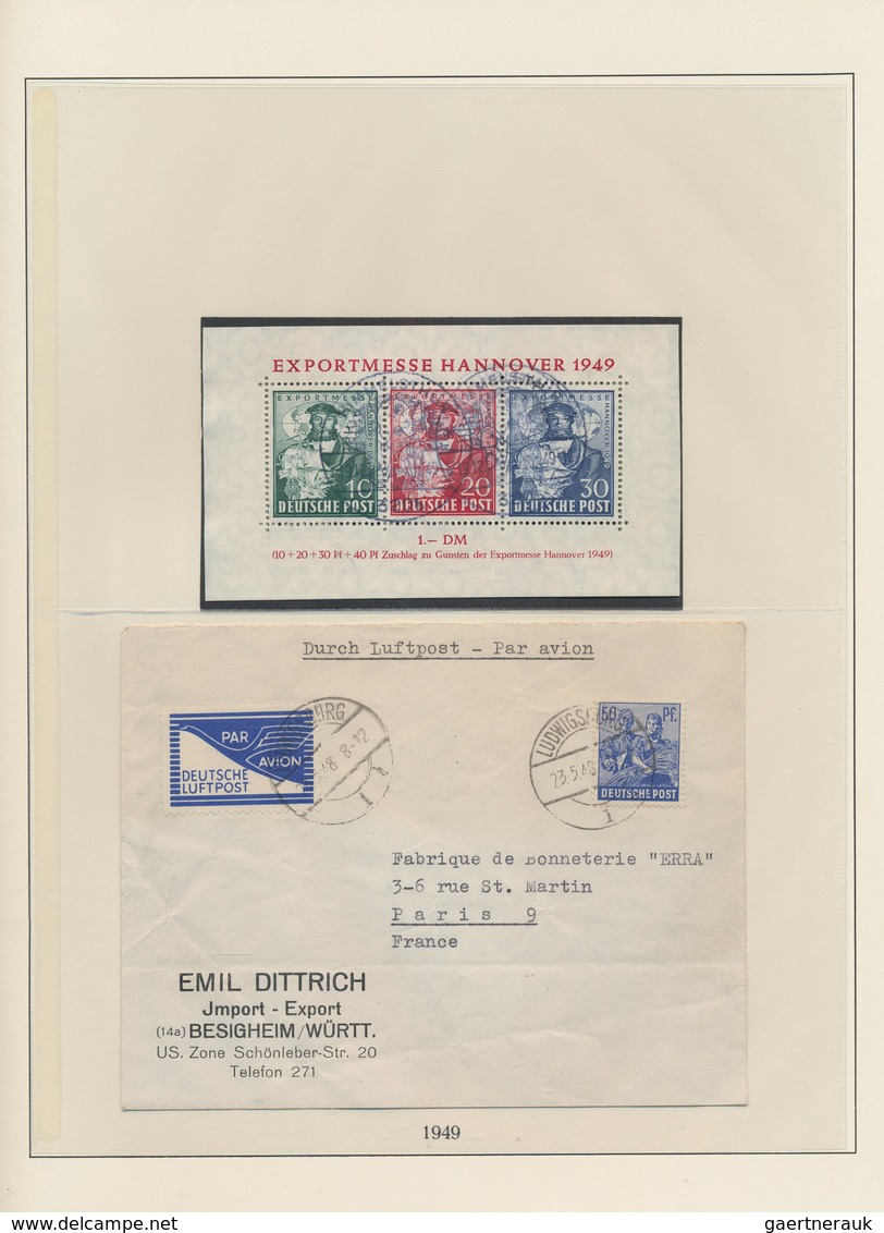 32616 Bizone: 1945/49, Gestempelte Gut Ausgebaute Bizone & Kontrollrat-Sammlung Mit Schönem AM-Post-Teil ( - Sonstige & Ohne Zuordnung