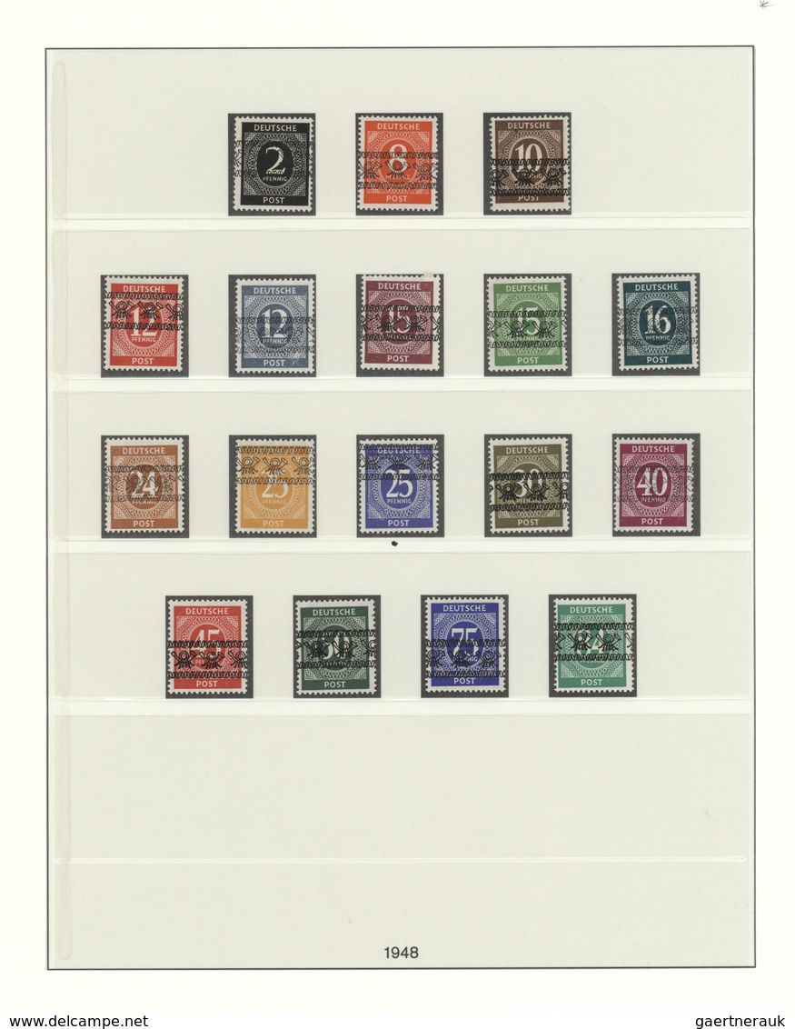 32617 Bizone: 1945/49, Gut Ausgebaute Sammlung Ab Kontrollrat Postfrisch Bzw. Ungebraucht Und Gestempelt D - Andere & Zonder Classificatie