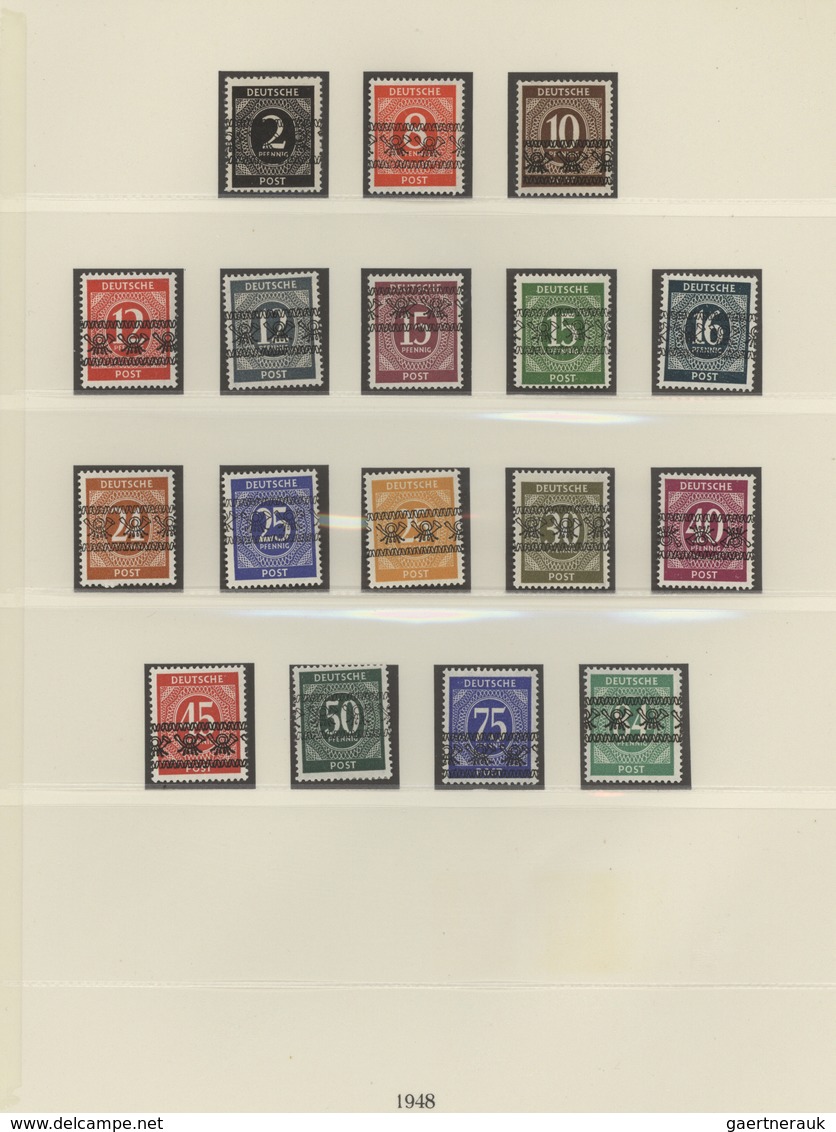 32619 Bizone: 1945/49, Postfrische Gut Ausgebaute Bizone & Kontrollrat-Sammlung Mit Schönem AM-Post- Und P - Sonstige & Ohne Zuordnung