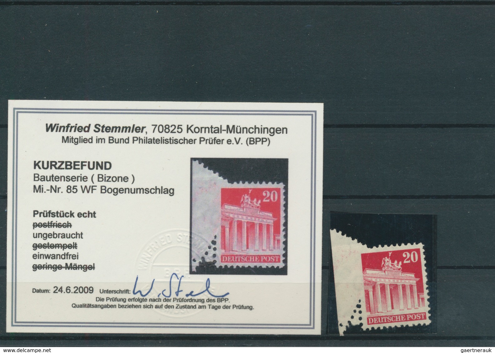 32623 Bizone: 1946/1948, Meist Postfrische Spezialpartie Auf Steckkarten Mit Ausgaben AM-Post Und Band/Net - Sonstige & Ohne Zuordnung