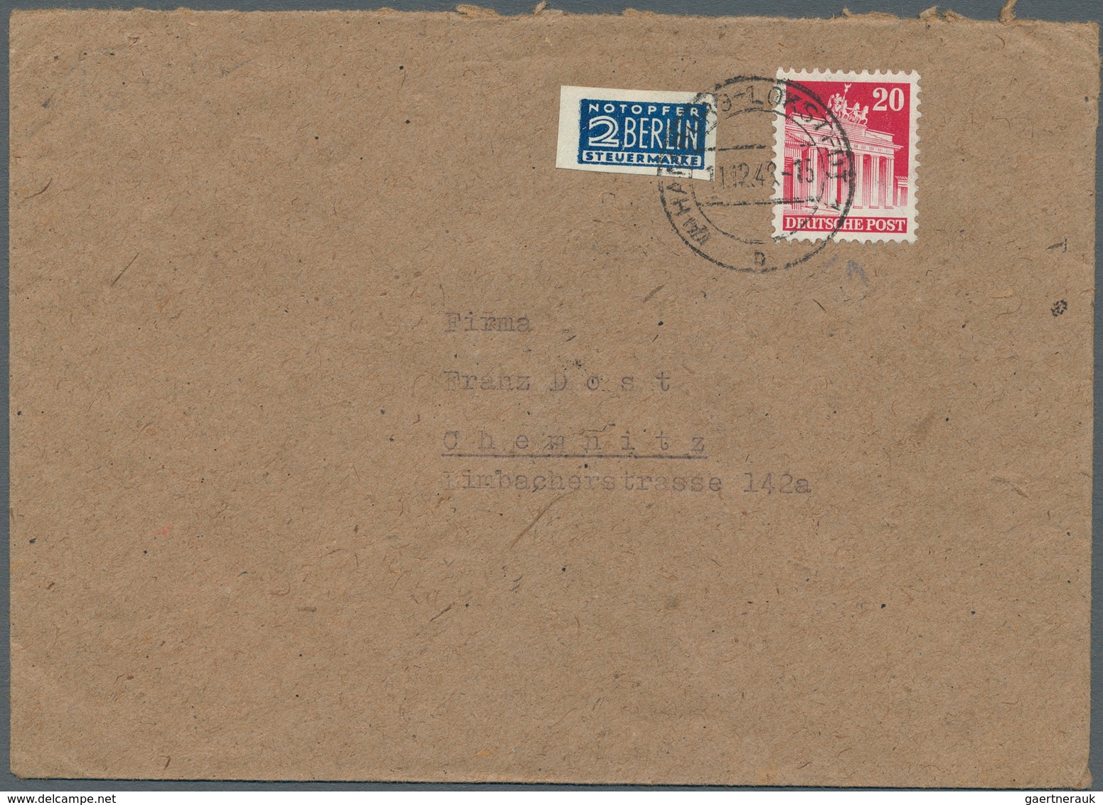 32625 Bizone: 1948/1959, Bizone und etwas Bund meist bis 1950/1951, Posten von ca. 230 Briefen und Karten,