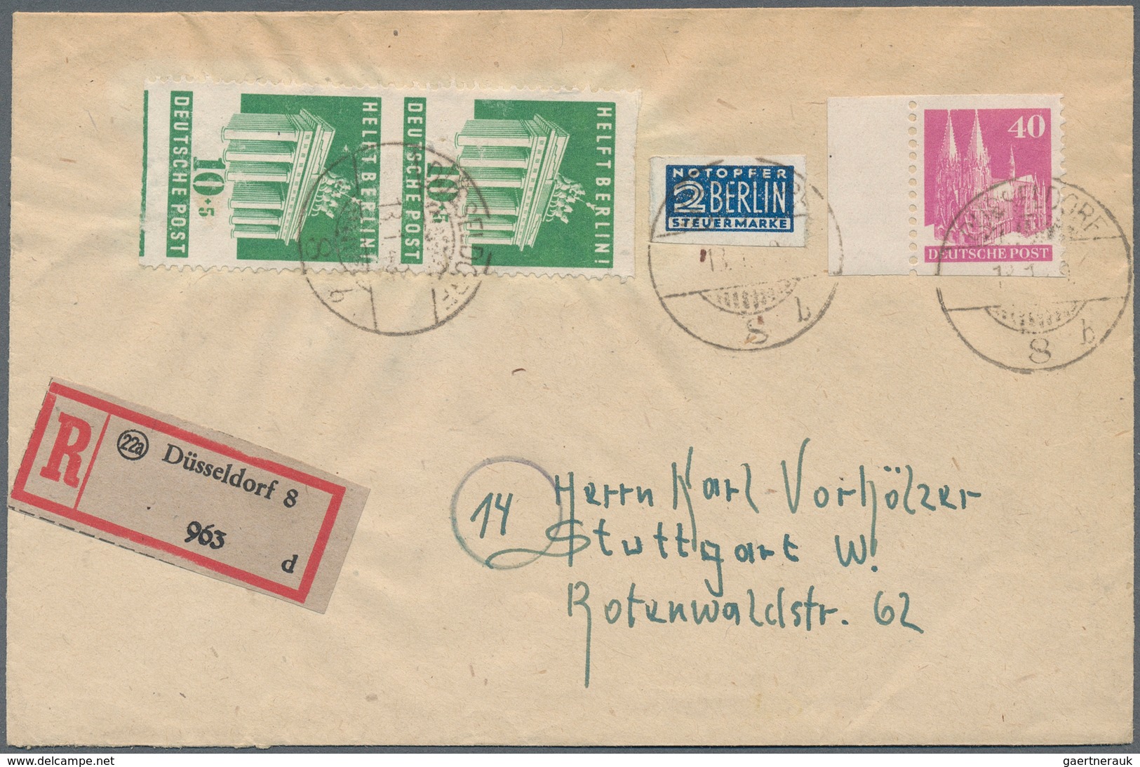 32627 Bizone: 1948-1950, Sammlung Mit 350 Briefen FDC, Sonderkarten Und Anderen Belegen, Es Wurden Nur Son - Sonstige & Ohne Zuordnung