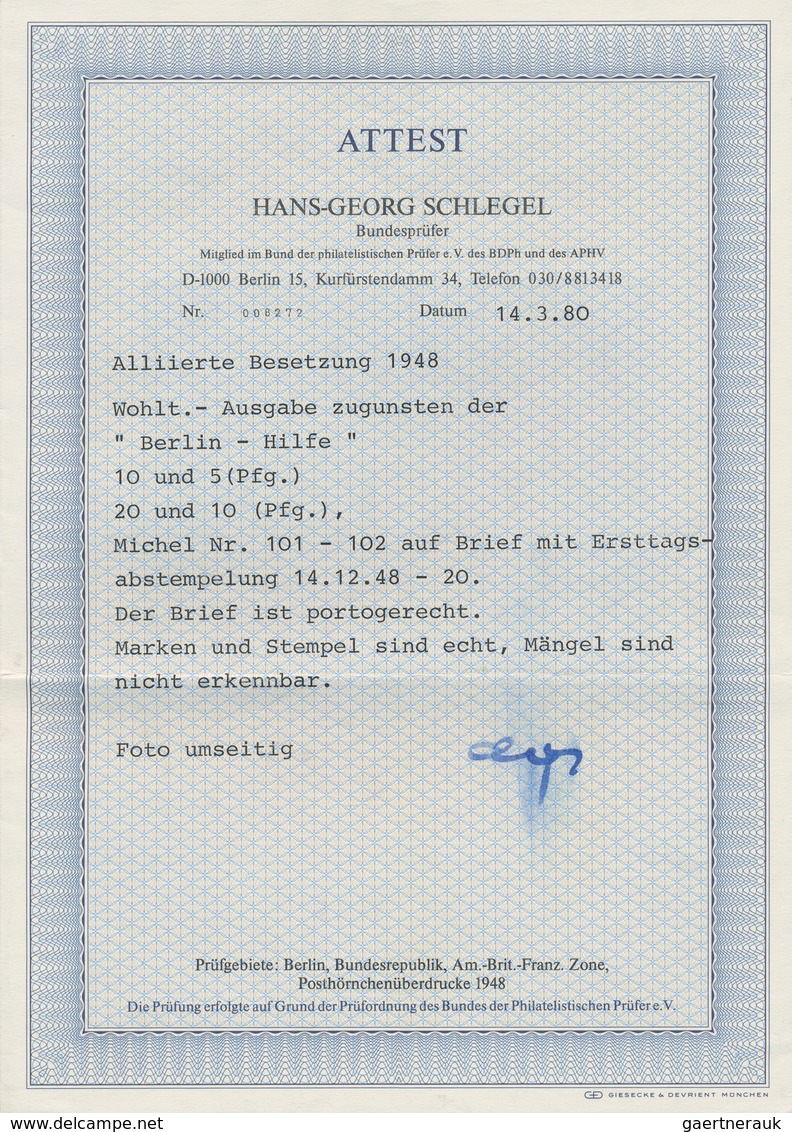 32627 Bizone: 1948-1950, Sammlung mit 350 Briefen FDC, Sonderkarten und anderen Belegen, es wurden nur Son