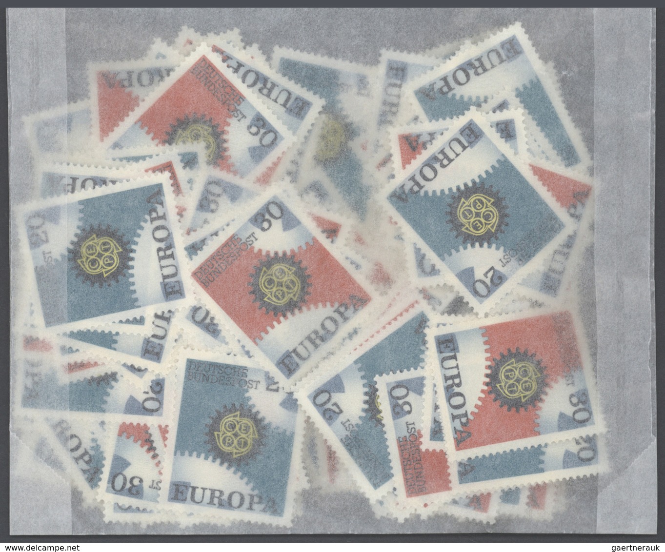 32647 Bundesrepublik Deutschland: 1958-1990: Bulk Lot, CEPT Stamps In Complete Sets. 1958: 7600 Sets, 1959 - Andere & Zonder Classificatie