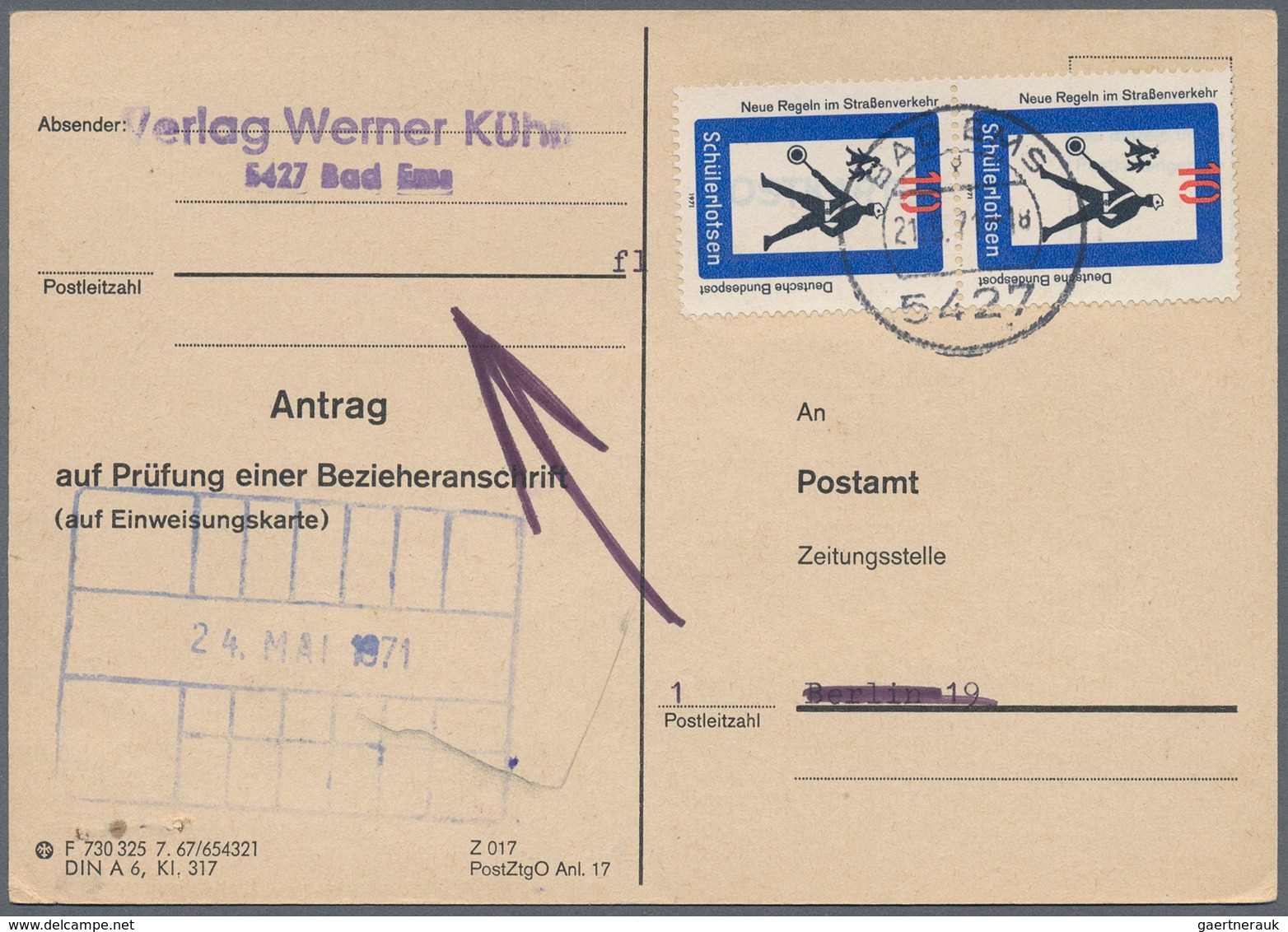 32662 Bundesrepublik Deutschland: 1948/85 (ca.), Posten von ca. 60 aussergewöhnlichen ehemaligen Einzellos