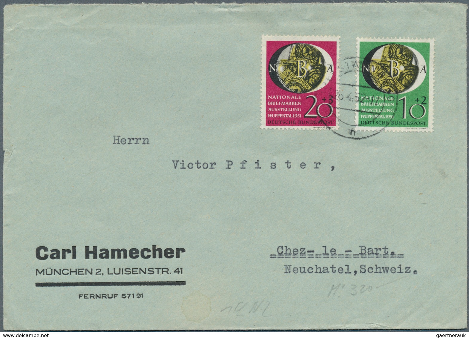 32664 Bundesrepublik Deutschland: Ab 1949. Tolle Partie Belege. Dabei 121/22 FDC in die USA, 147 FDC und w