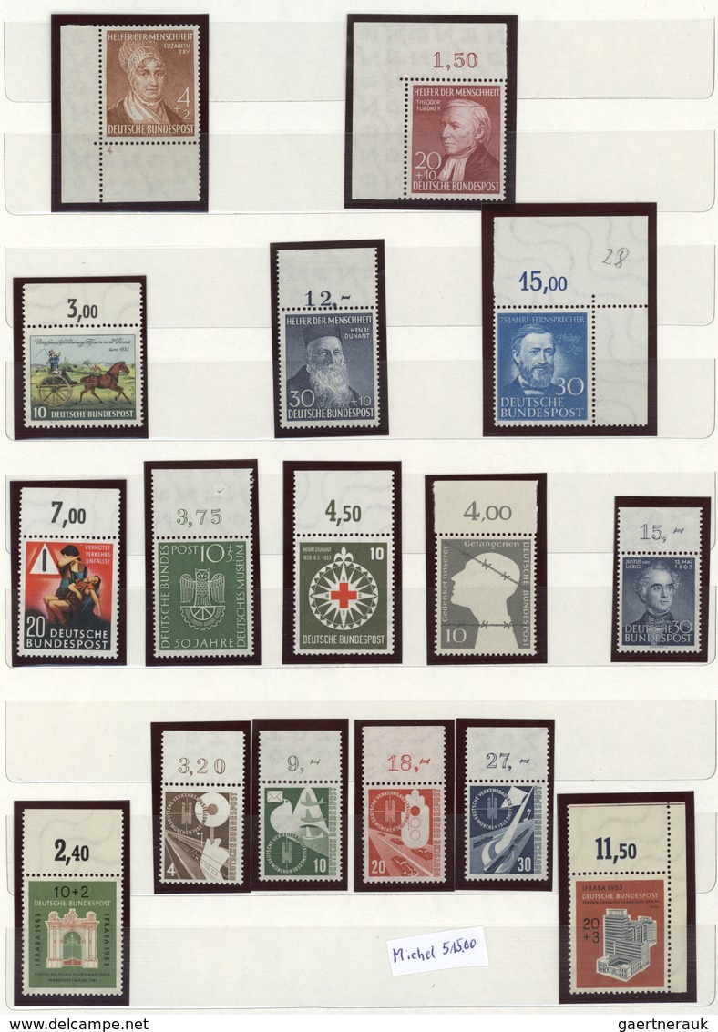 32668 Bundesrepublik Deutschland: 1949/1994, Komplette Postfrische Sammlung, Vielfach Mit Eckrandstücken M - Andere & Zonder Classificatie