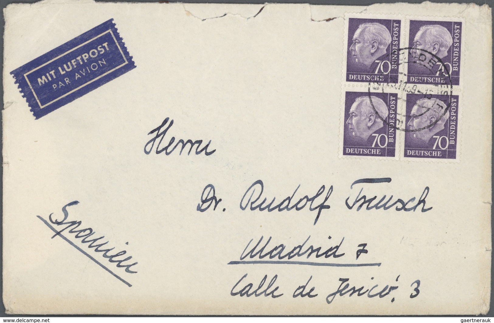 32671 Bundesrepublik Deutschland: 1949/1990 (ca.), Vielseitiger Bestand Von Ca. 420 Briefen Und Karten Mit - Andere & Zonder Classificatie