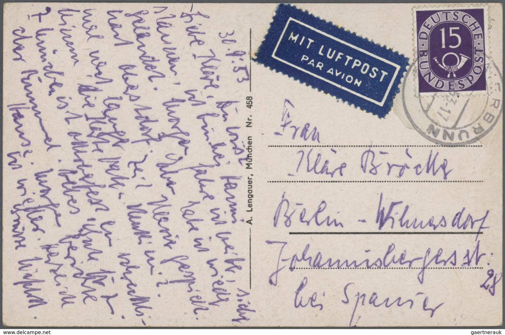 32671 Bundesrepublik Deutschland: 1949/1990 (ca.), vielseitiger Bestand von ca. 420 Briefen und Karten mit