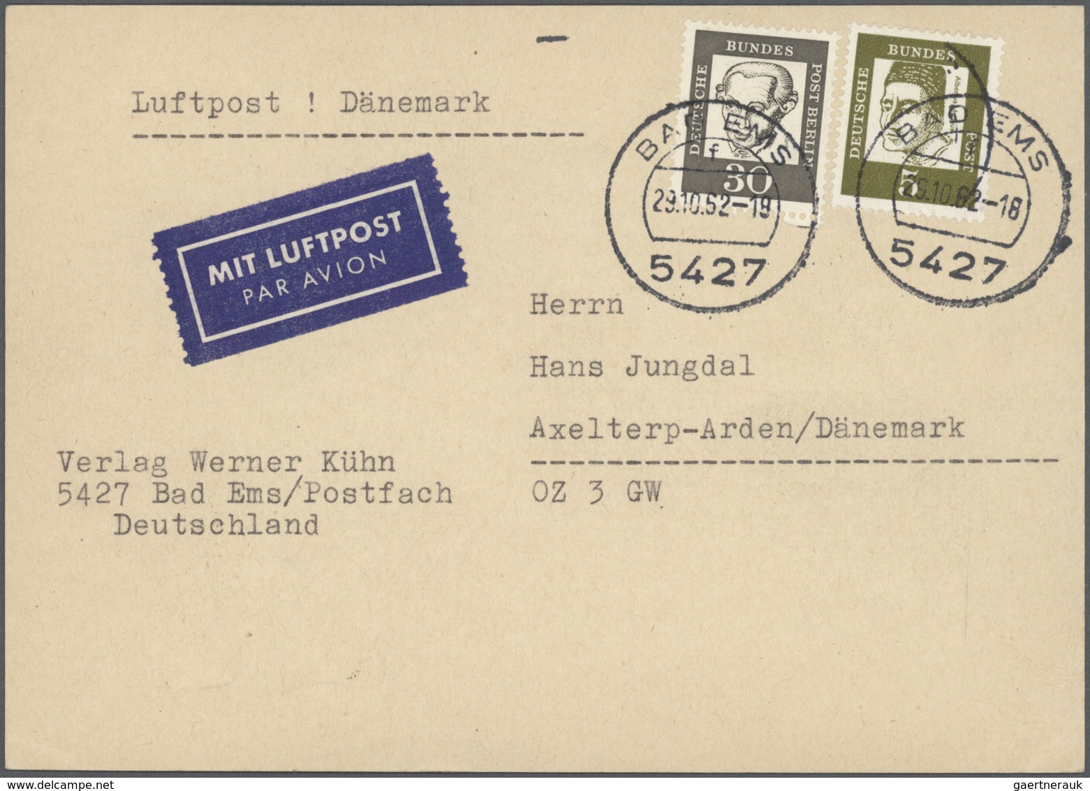 32671 Bundesrepublik Deutschland: 1949/1990 (ca.), vielseitiger Bestand von ca. 420 Briefen und Karten mit