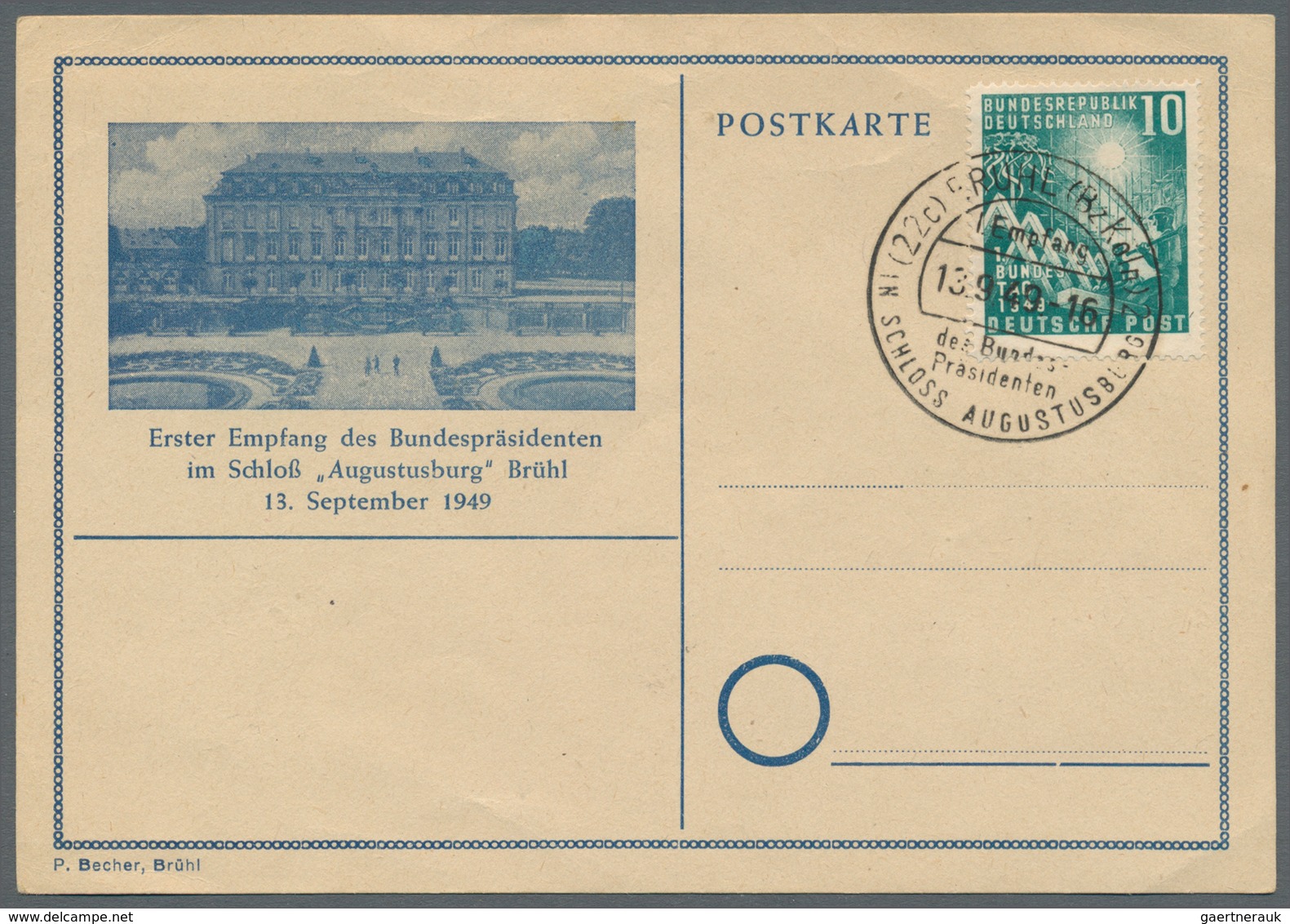 32682 Bundesrepublik Deutschland: 1949/1960 (ca.), Interessanter Posten Mit Ca. 210 Briefen, Karten Und Ga - Andere & Zonder Classificatie