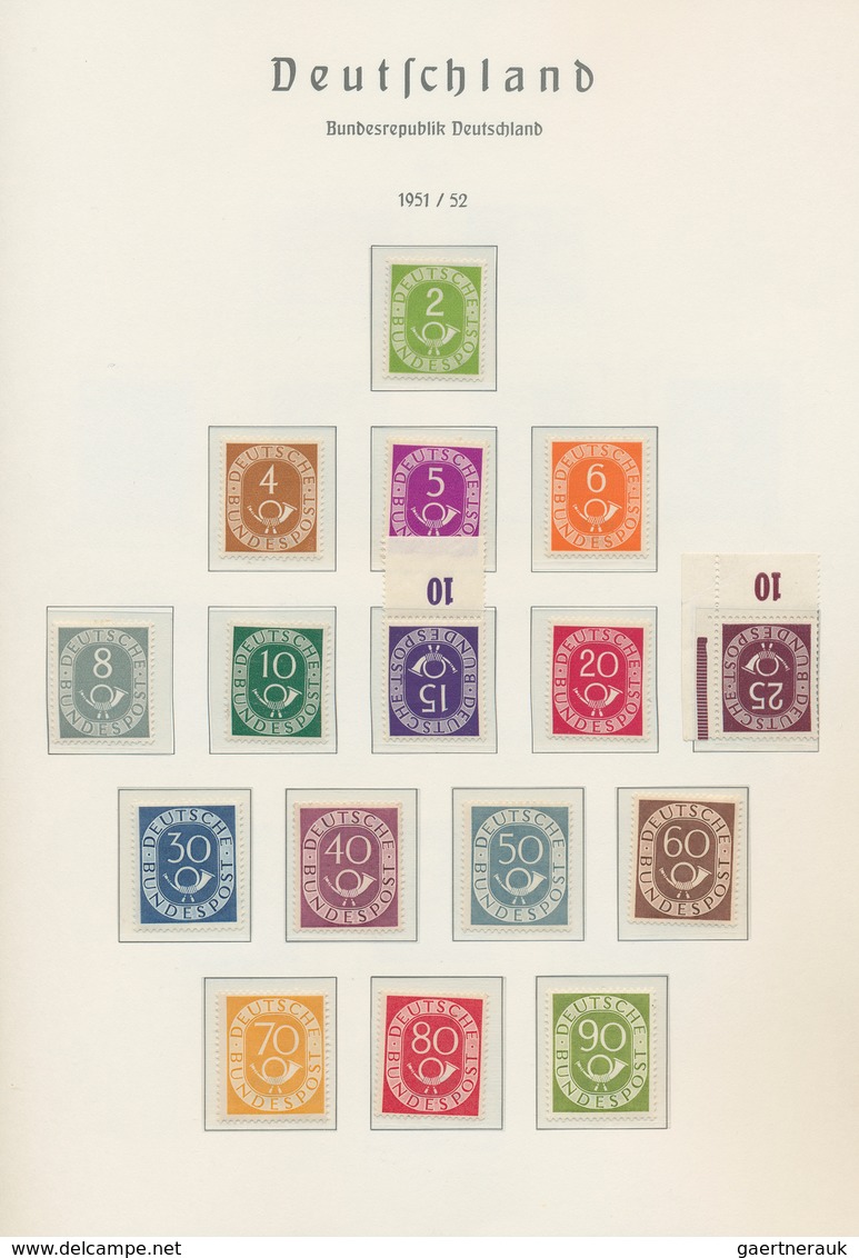 32683 Bundesrepublik Deutschland: 1949/1960, Bestand von sieben Sammlungsteilen auf Vordrucken, enthalten