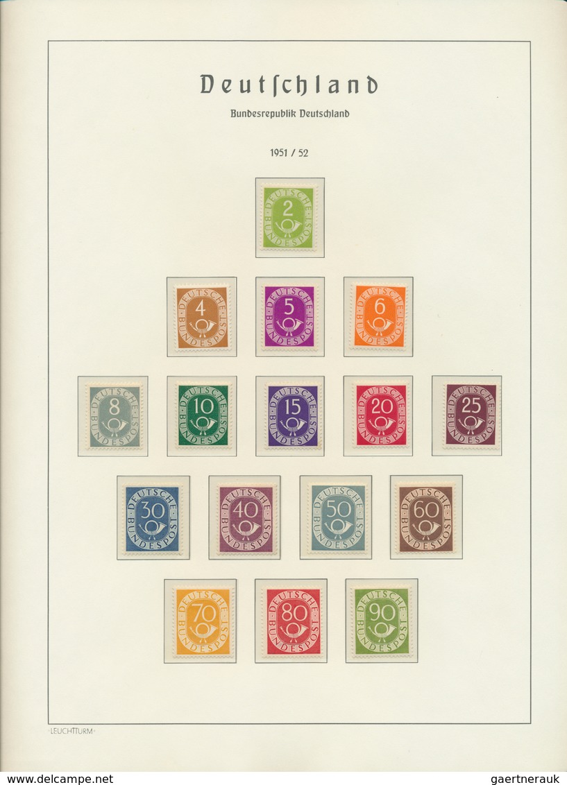 32686 Bundesrepublik Deutschland: 1949/1960, In Den Hautpnummern Komplette Sammlung Auf Leuchtturm-Falzlos - Andere & Zonder Classificatie