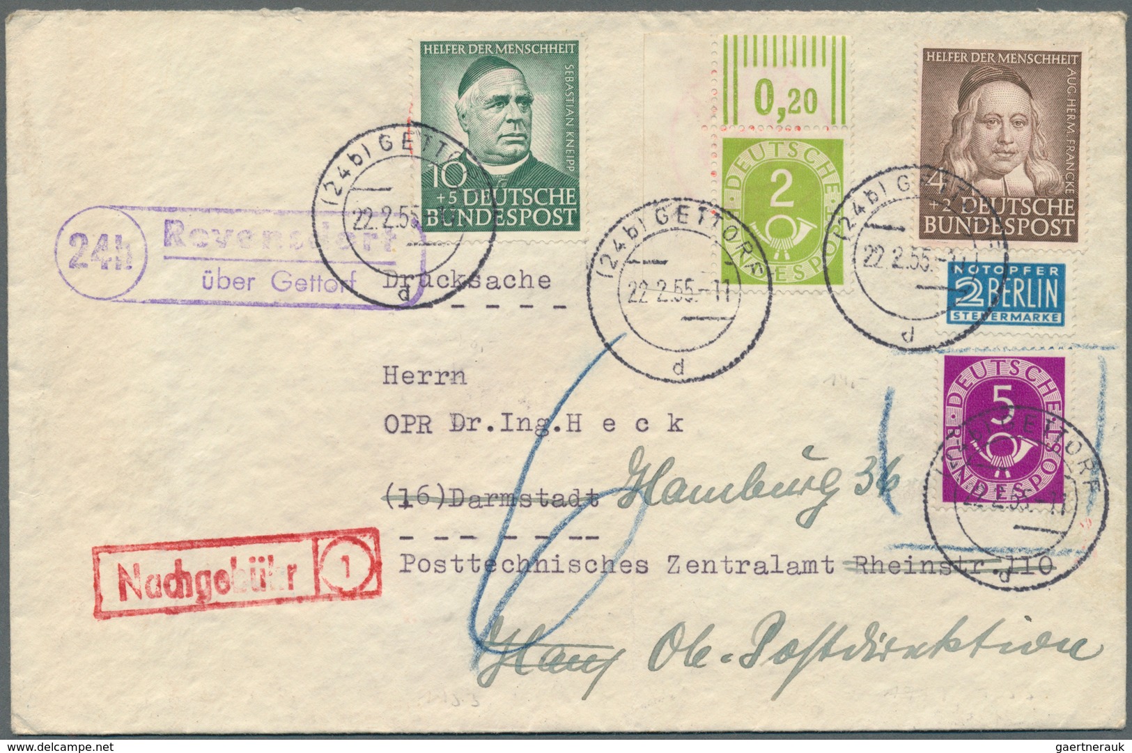 32688 Bundesrepublik Deutschland: 1949/1960, nette Partie von über 50 Briefen und Karten mit meist Sonderm