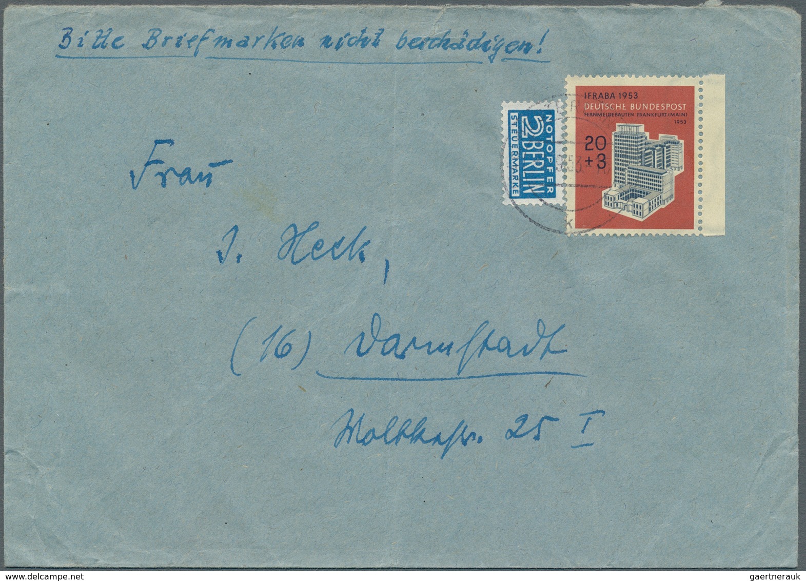 32689 Bundesrepublik Deutschland: 1949/1960, Nette Partie Von über 50 Briefen Und Karten Mit Meist Sonderm - Andere & Zonder Classificatie
