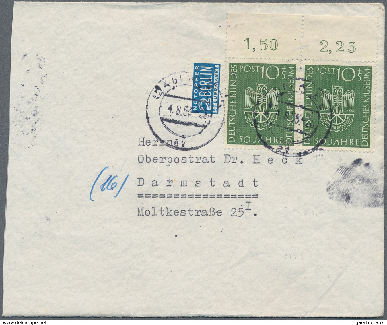 32690 Bundesrepublik Deutschland: 1949/1960, Nette Partie Von über 50 Briefen Und Karten Mit Meist Sonderm - Andere & Zonder Classificatie