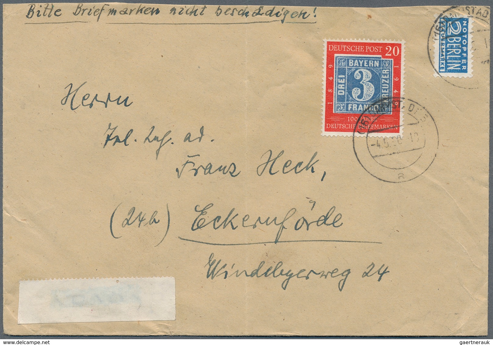 32690 Bundesrepublik Deutschland: 1949/1960, Nette Partie Von über 50 Briefen Und Karten Mit Meist Sonderm - Andere & Zonder Classificatie
