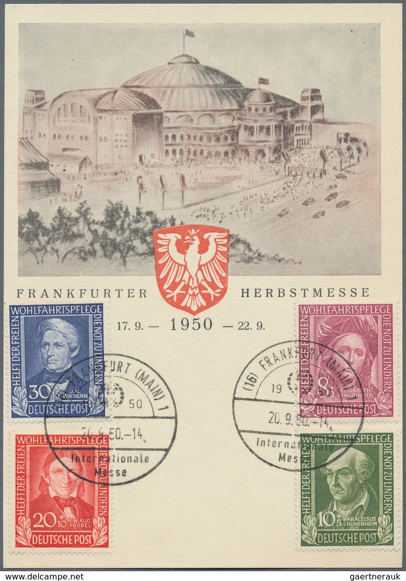 32699 Bundesrepublik Deutschland: 1949-1955, Tolle Sammlung Mit 190 Briefen Sonderkarten Und FDC, Ausschli - Andere & Zonder Classificatie