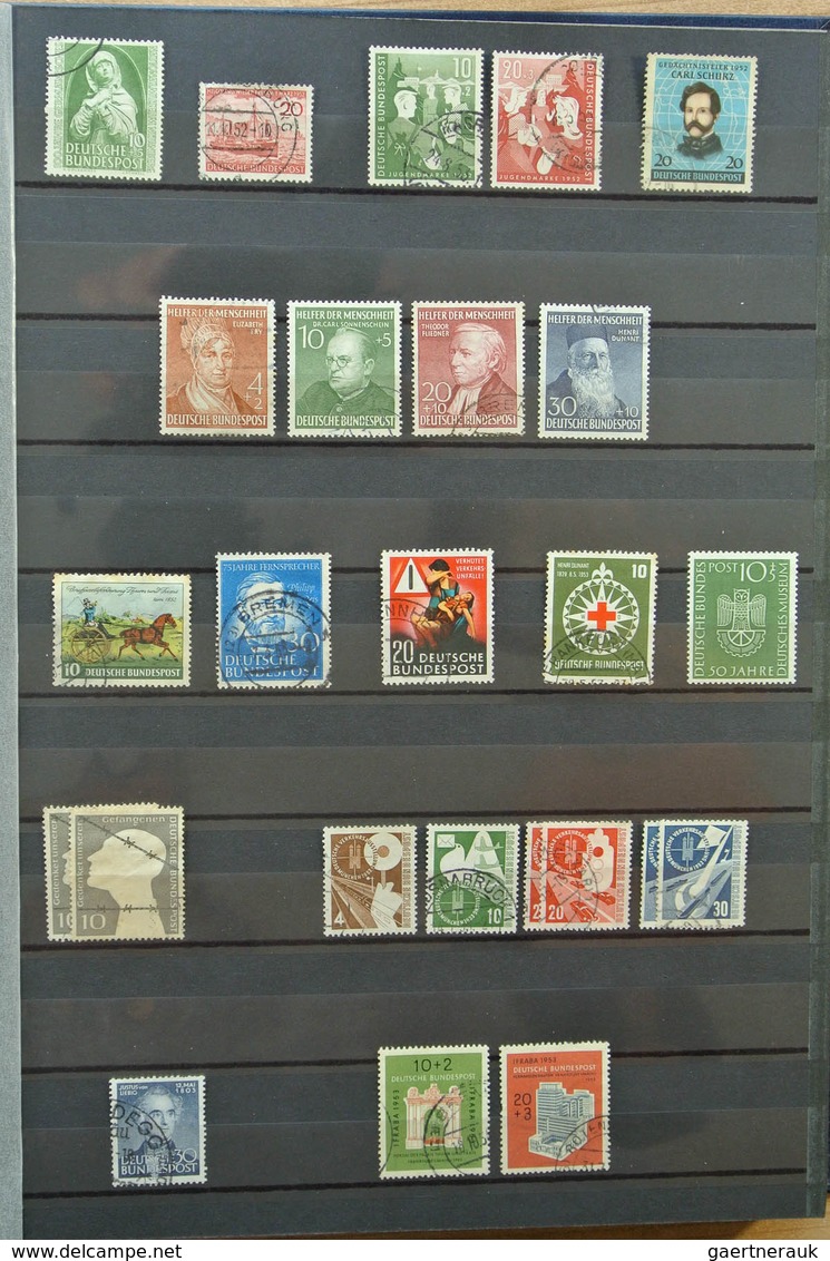 32705 Bundesrepublik Deutschland: 1949-2013. Very well filled, MNH, mint hinged and used, partly double co