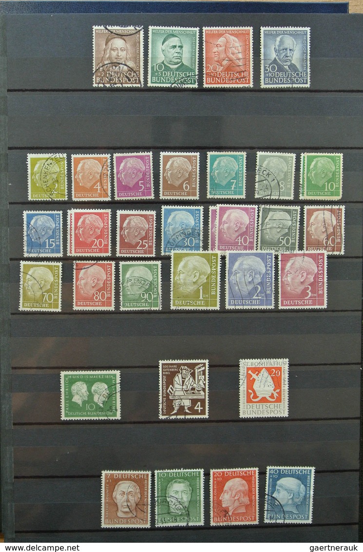 32705 Bundesrepublik Deutschland: 1949-2013. Very well filled, MNH, mint hinged and used, partly double co