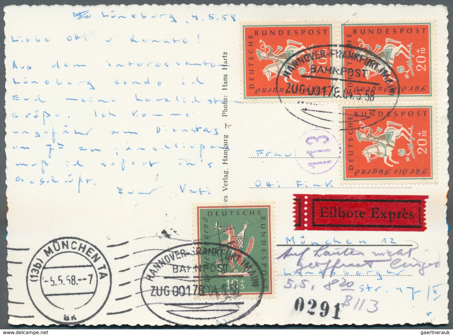 32726 Bundesrepublik Deutschland: 1950/1970 (ca.), vielseitiger Bestand von ca. 830 Briefen/Karten mit dek